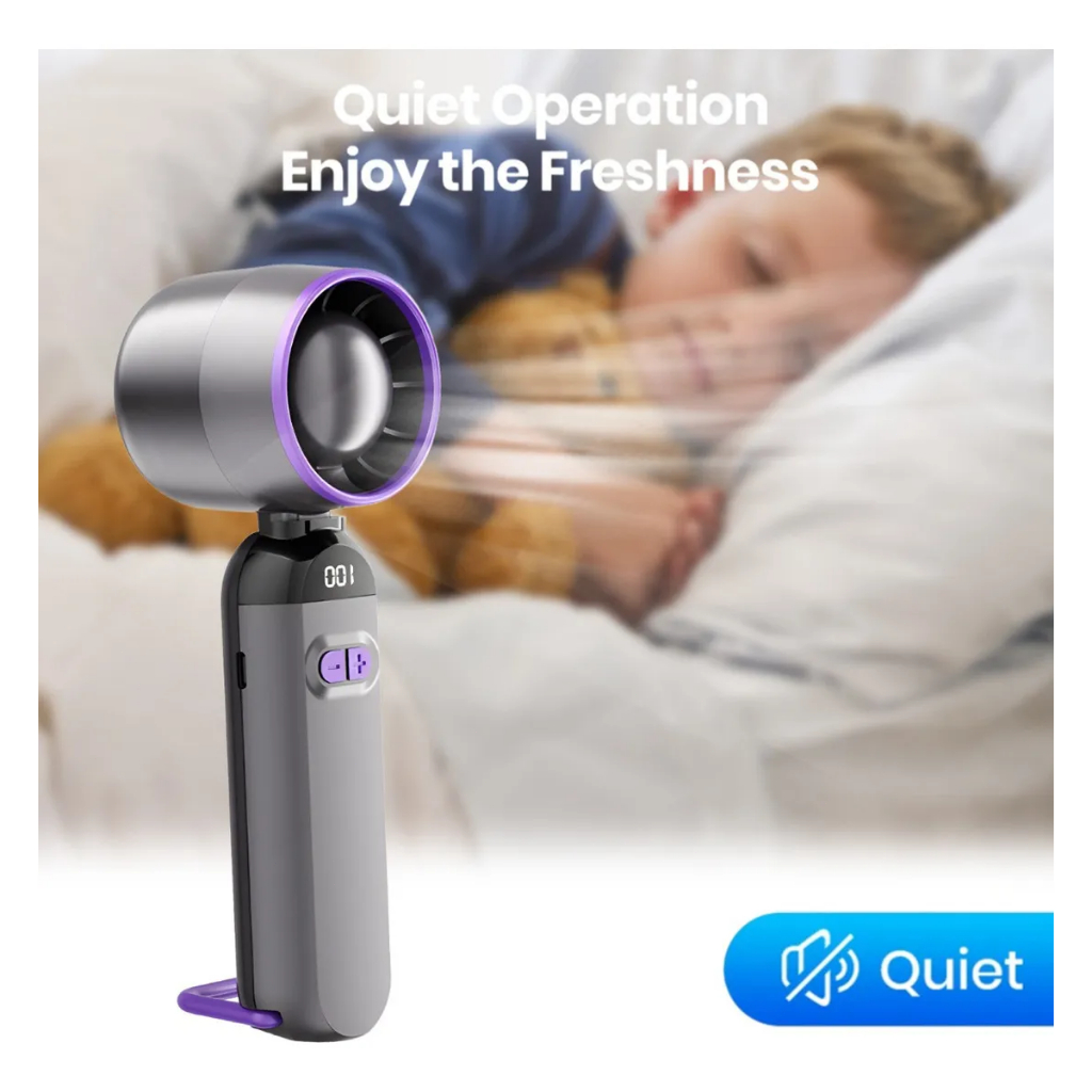 Kipas Mini Tangan Led / Kipas Mini Tangan Portable Outdoor 100 kecepatan angin - Gambar 3