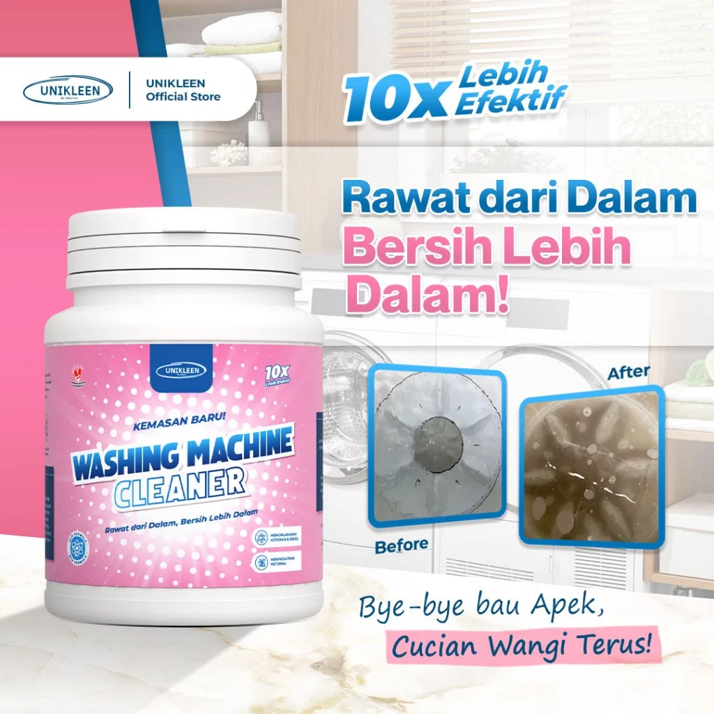 UNIKLEEN Pembersih Jamur & Noda Membandel pada Pakaian - Serbuk Penghilang Noda Aman untuk Semua Jenis Kain - Pembersih Noda Dapur Pembersih Mesin Cuci Pengharum Ruangan Room spray Floor Cleaner Pembersih Lantai Pencerah Pakaian - Gambar 2