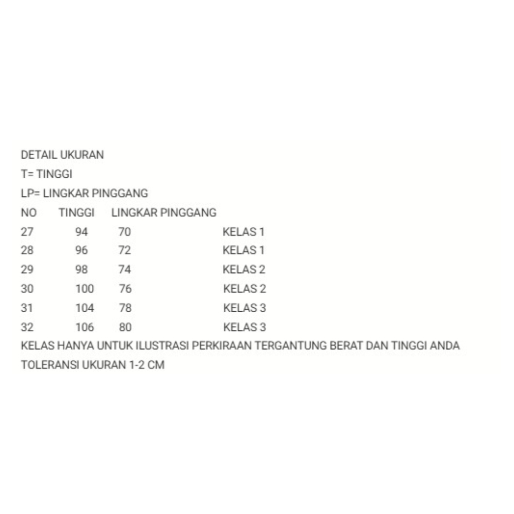 CELANA SERAGAM SEKOLAH SMP MTs DEWASA PANJANG WARNA BIRU DAN PUTIH BAHAN PREMIUM TEBEL DAN NYAMAN - Gambar 2