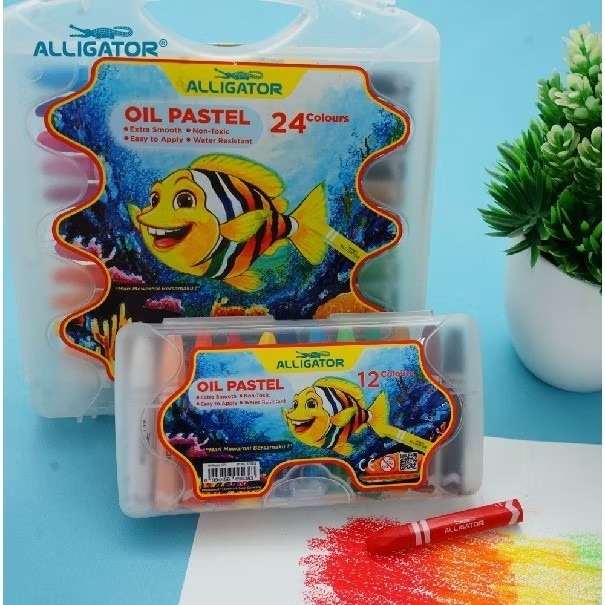 Alligator Creative Bundle Crayon, Pensil Warna & Pensil Tulis Set 24 - Gambar 2