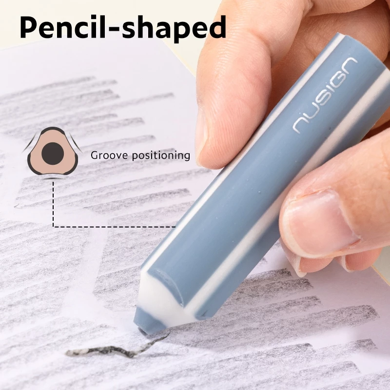 Nusign Triangular Pencil Eraser / Penghapus Minimalis Bentuk Pensil ENS038-1 - Gambar 2