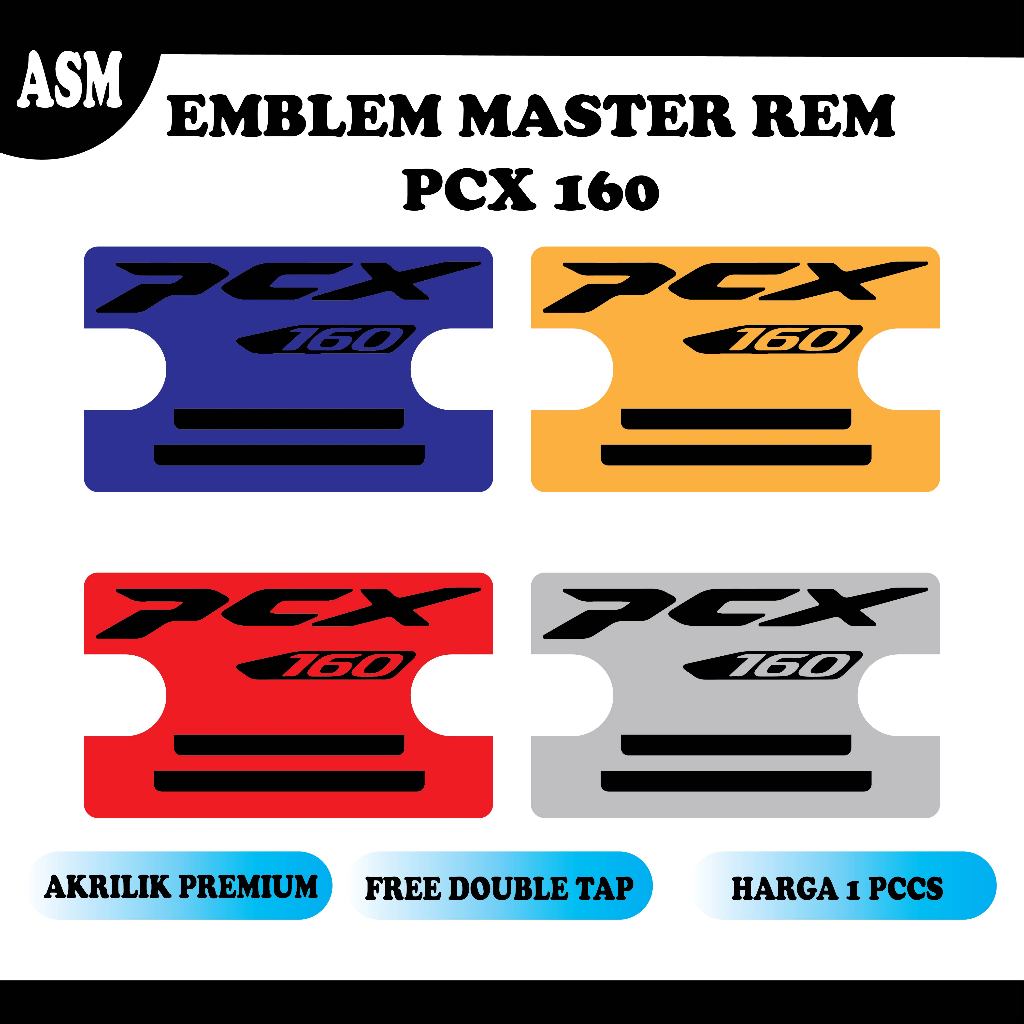 EMBLEM TUTUP REM PCX 160 AKRILIK