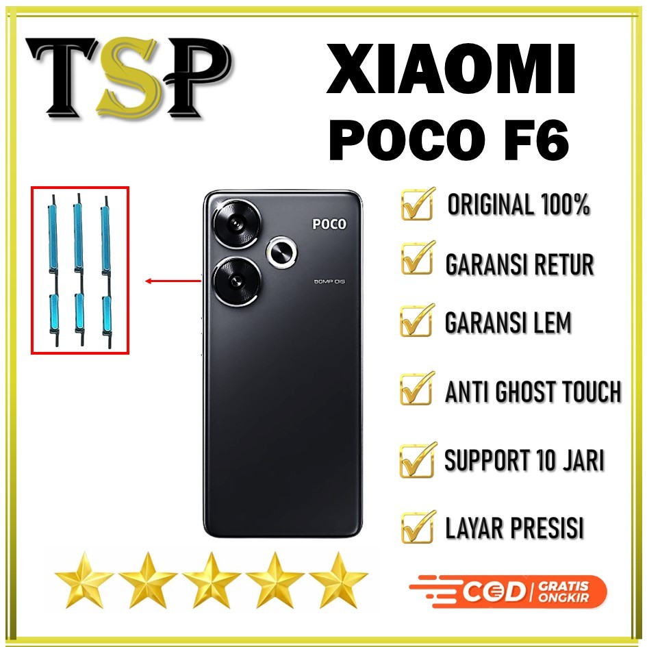 TOMBOL LUAR ON / OFF + VOLUME XIAOMI POCO F6 ORIGINAL 100% COMPLETE