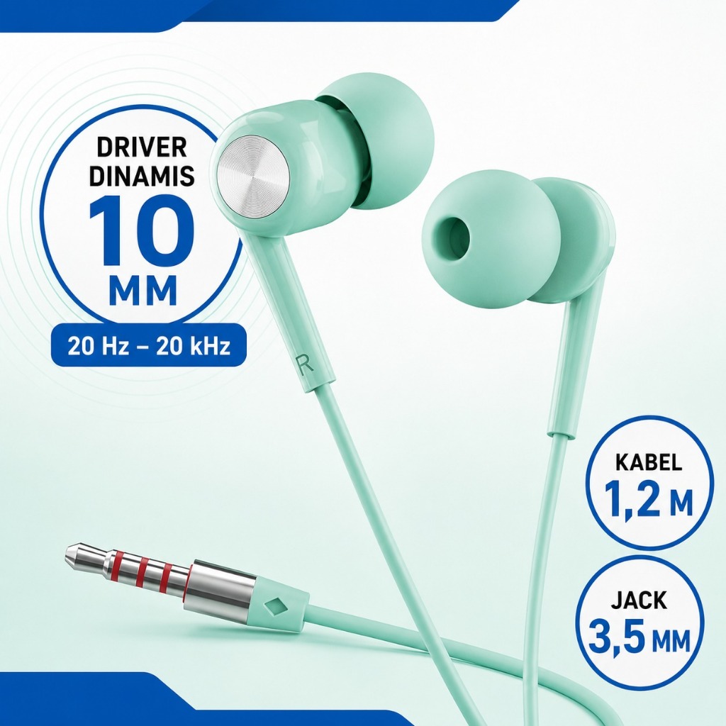 Handsfree / Earphone / Headset Roker Melody rk69k - Gambar 4