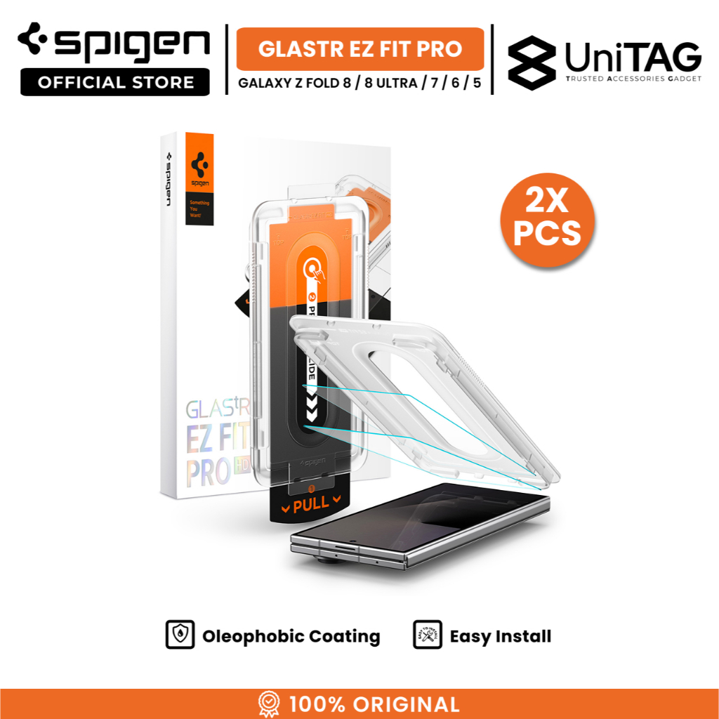 SPIGEN Tempered Glass for Samsung Galaxy Z Fold 8 Ultra 7 6 5 4 Glas tR EZ Fit Pro HD Clear Anti Scratch Gores Protector
