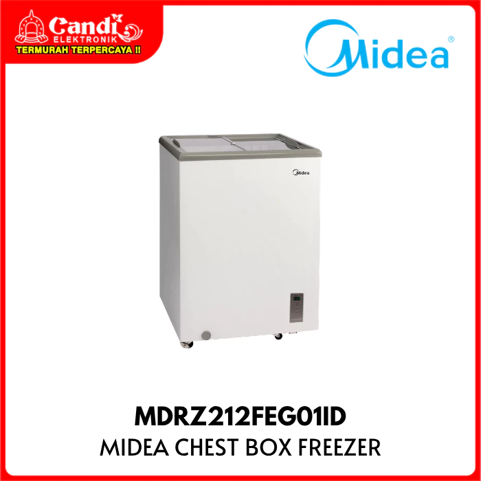 MIDEA Chest Box Freezer 141 Liter Inverter Pintu Kaca Tempered Low-E MDRZ212FEG01ID - Gambar 4