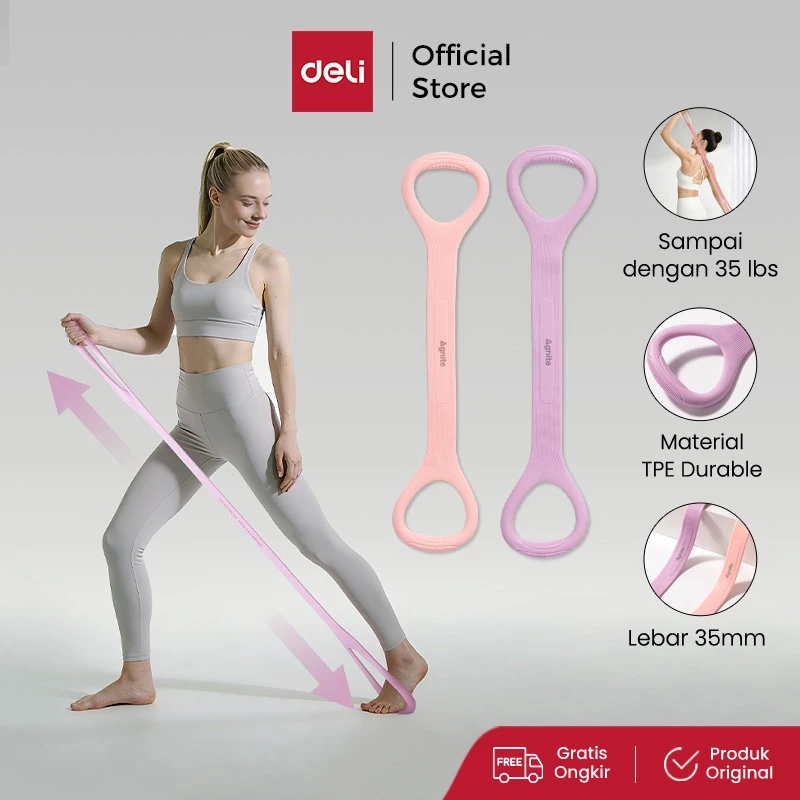 Agnite Resistance Band Multi Fungsi Alat Training Olahraga / Alat Stretching Olahraga Multi Fungsi ER267-PK