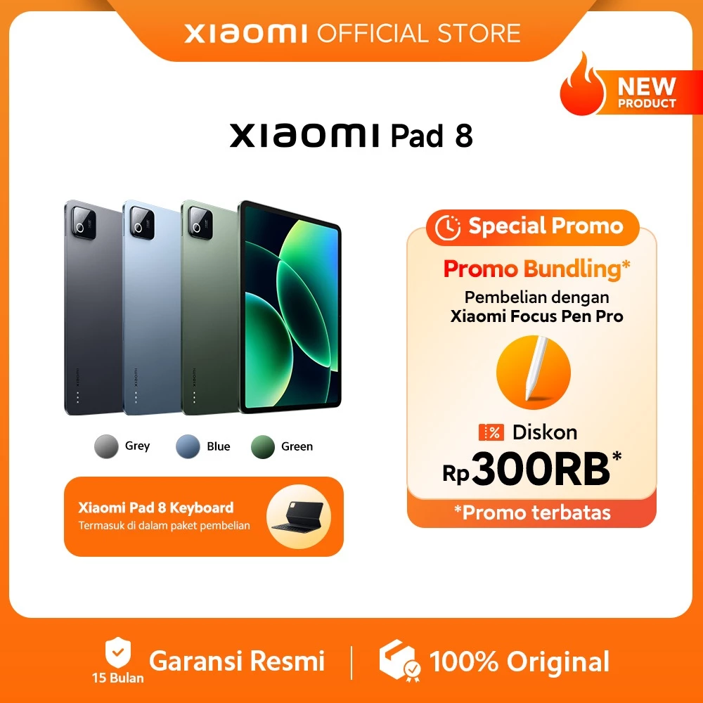 Xiaomi Pad 8 Series / Xiaomi Pad 8 Pro (8/256GB) (12/512GB) / Xiaomi Pad 8 (8/256GB) / Pengalaman produktivitas dengan WPS PC-Level / Chipset Snapdragon® 8 Series Mobile Platform / Baterai 9.200mAh HyperCharge / Tablet Android [Xiaomi Official Store] - Gambar 3