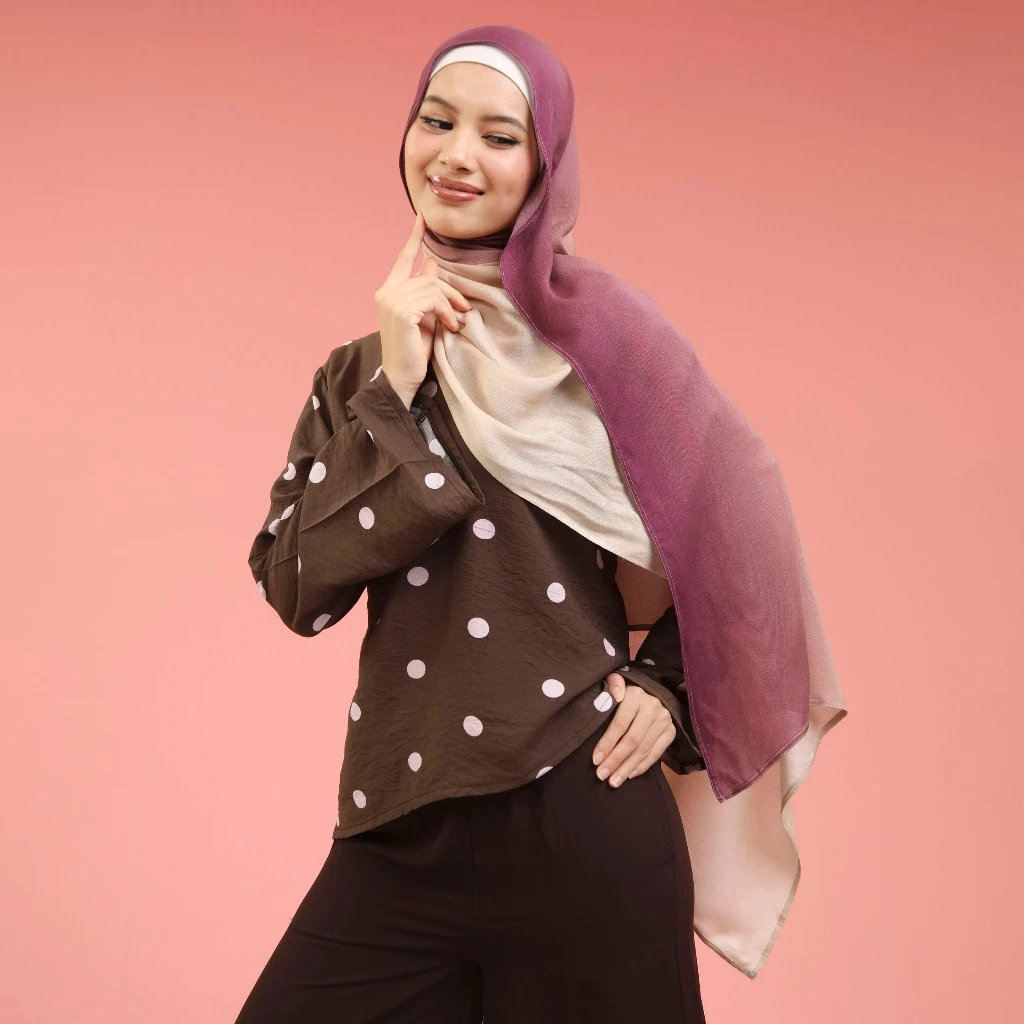 Lozy Hijab - Gradient Viscose Shawl (Pashmina Gradasi Bahan Viscose) - Gambar 3