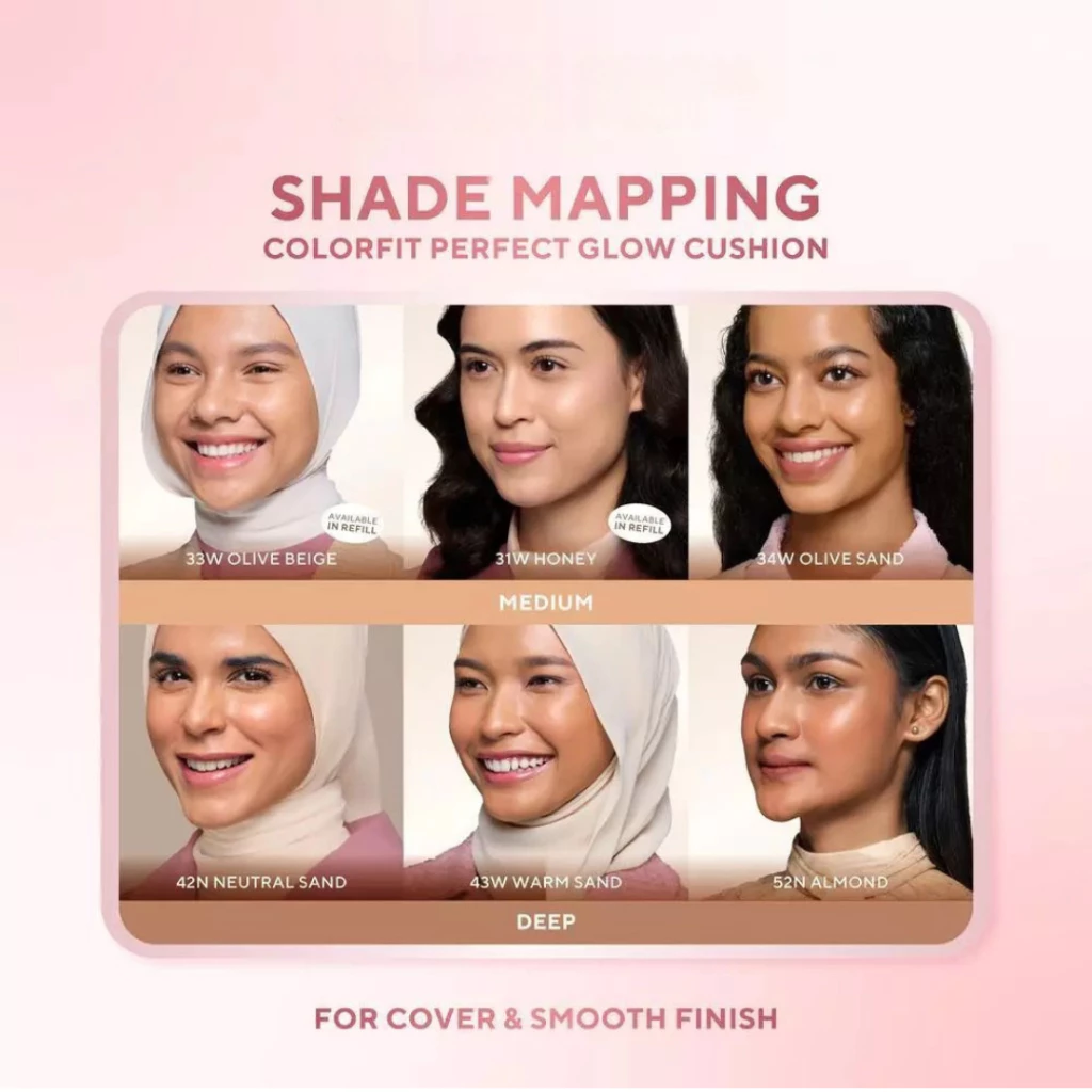 WARDAH Refill Colorfit Perfect Glow Cushion normal Healthy-Glow Finish / Distributor Cream Ori - Gambar 2