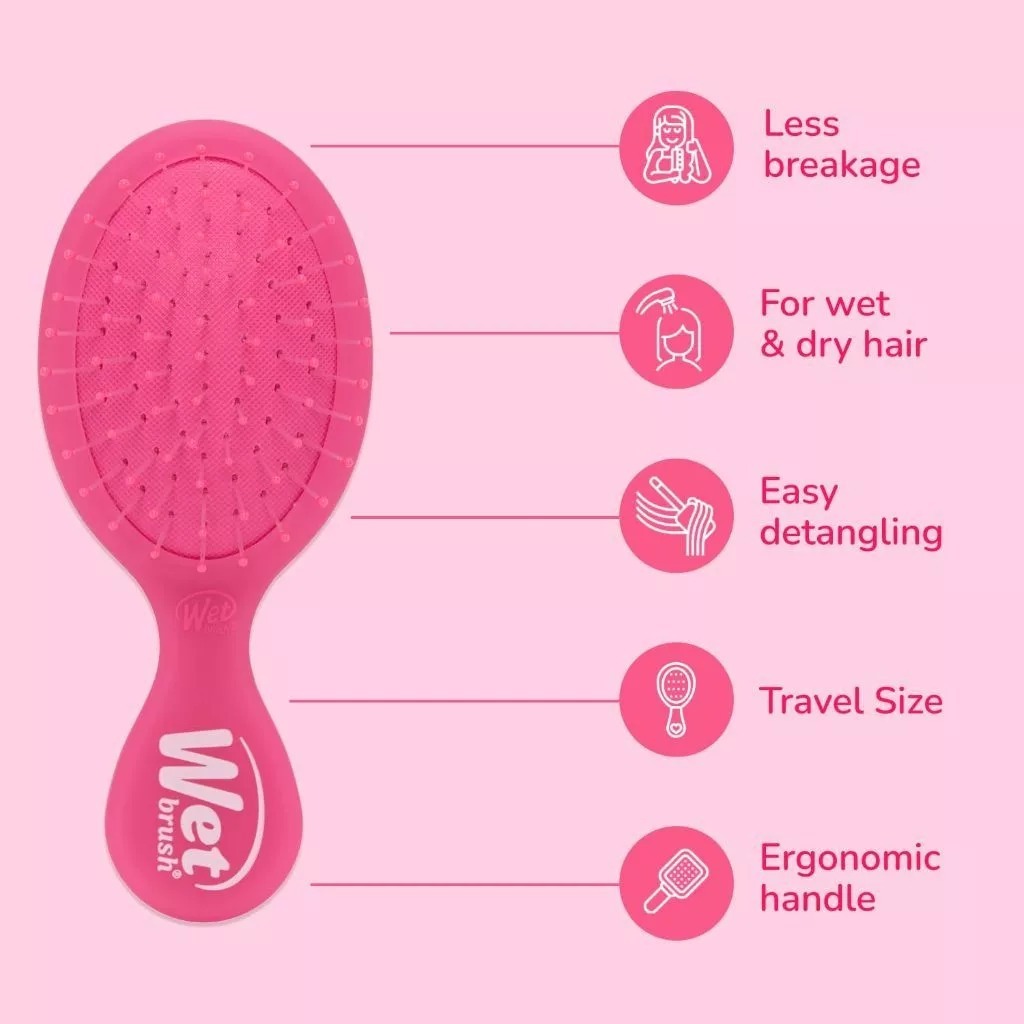 Wet Brush Mini Original Detangler Sisir Anti Kusut Bristle IntelliFlex Ukuran Kecil - Gambar 4