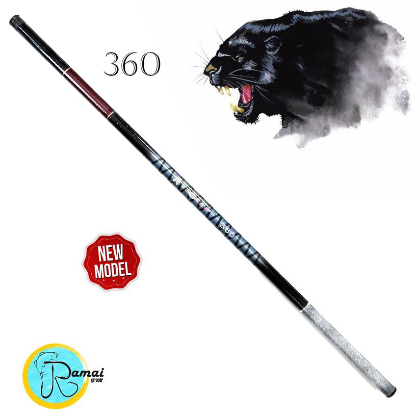 Joran Tegek Black Phanter 360 Carbon Kualitas Baik