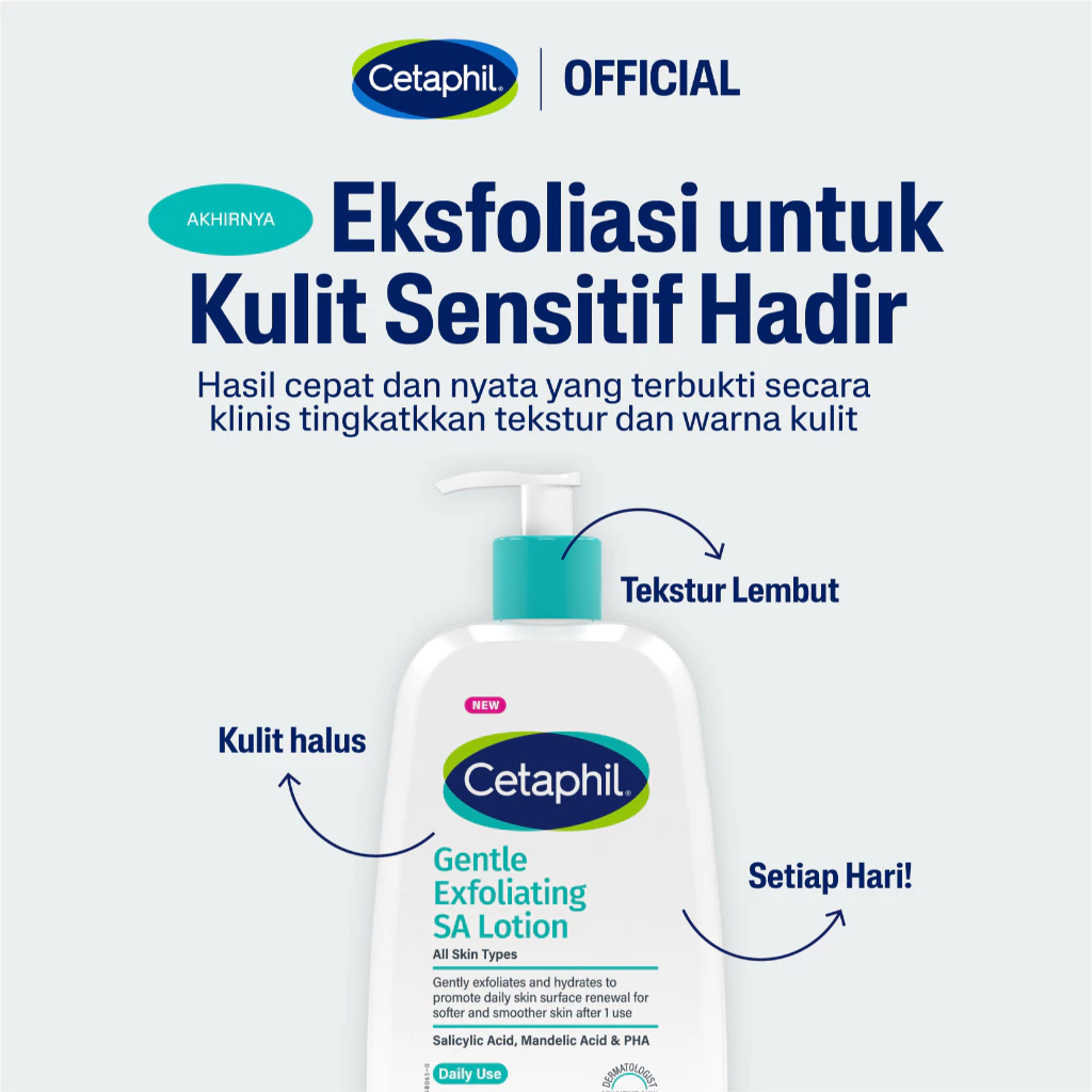 [HANYA DI LIVE] Cetaphil Gentle Exfoliating Salicylic Acid Lotion 236ml - Gambar 4