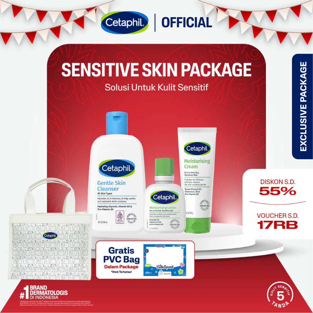[CETASQUAD] Cetaphil Sensitive Skin Package - Gambar 2