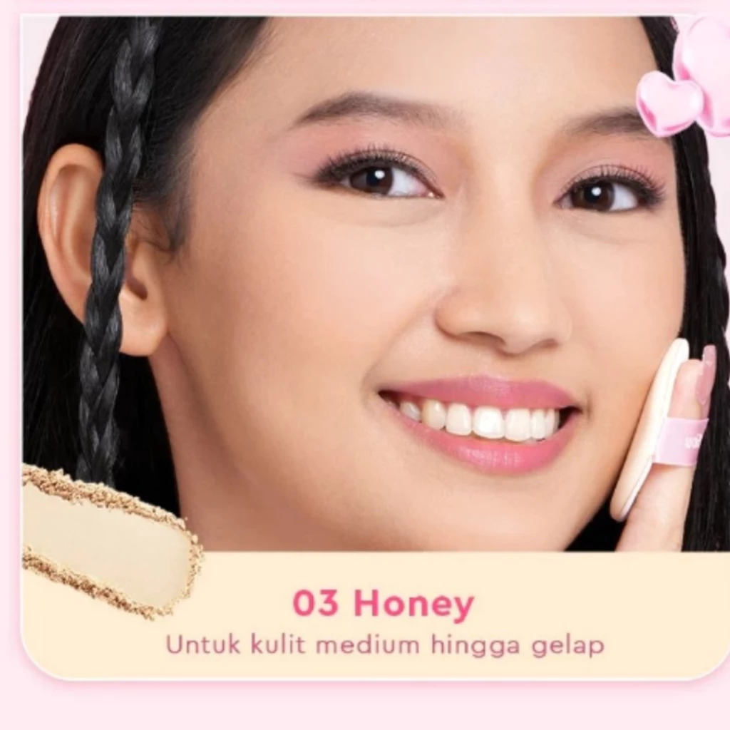 Glad2Glow Perfect Blur&Cover Loose Powder oil control 20Gr / Distributor Cream Ori - Gambar 2