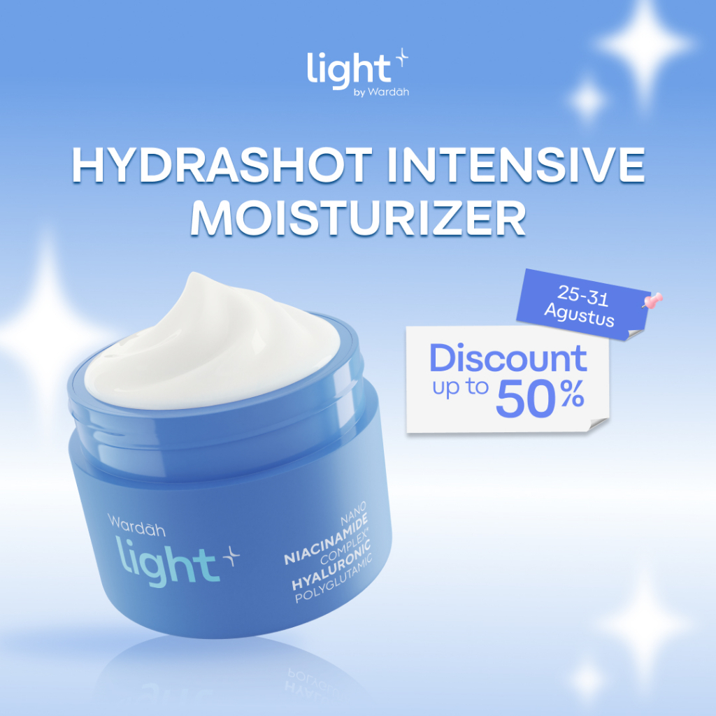 Wardah Lightplus Intensive Moisturizer 30 g - Niacinamide, Brightening Moisturizer, Pelembab Wajah, Pemutih Wajah, Facial Night Cream, Menempelkan Makeup, Tidak Perih di Mata, Mengurangi Kemerahan, Hidrasi Kulit, Lightening - Skincare