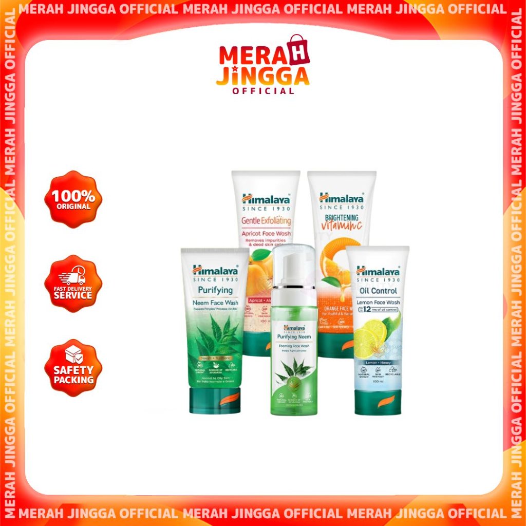 Himalaya Purifying Neem Face Wash 50-100-150ml / Merah Jingga Official