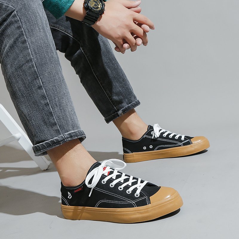 Leedoo Sepatu Kets Sneakers Causal Sepatu Sekolah Kanvas Original Sepatu Cowok Kekinian MC308 - Gambar 4