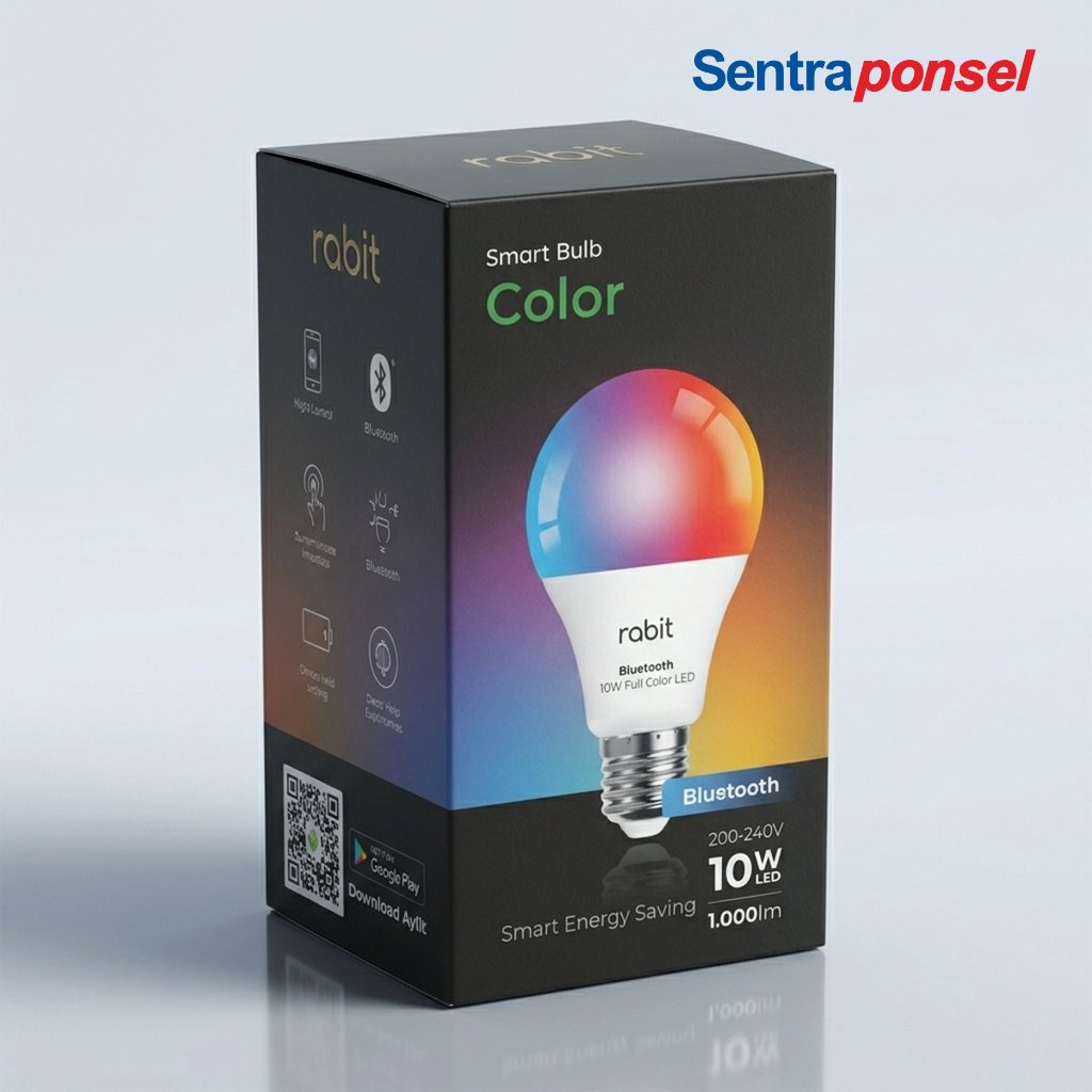 Rabit Smart Bulb Color 10W Bluetooth LE – Lampu LED Pintar RGB - Gambar 3
