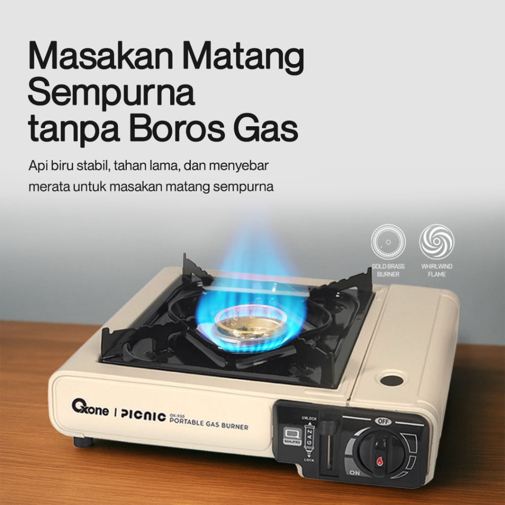 Oxone OX930 Picnic Portable Gas Burner / Kompor portable / Kompor Piknik - Gambar 2