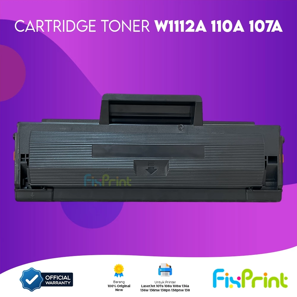 FixPrint Cartridge Toner Premium Grade Xantri W1112A W1107A 110A 107A Compatible for Printer HP LaserJet 107a 108a 108w 136a 136w 136nw 138pn 138pnw 138 MFP M135w - Gambar 4
