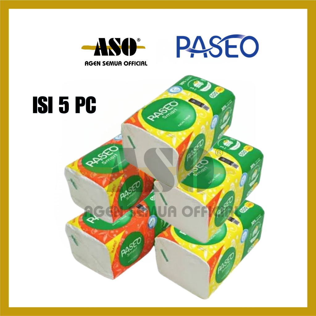 [ PAKET ISI 5 ] Tisu Tissue PASEO 540 helai facial tissue PROMO !!!