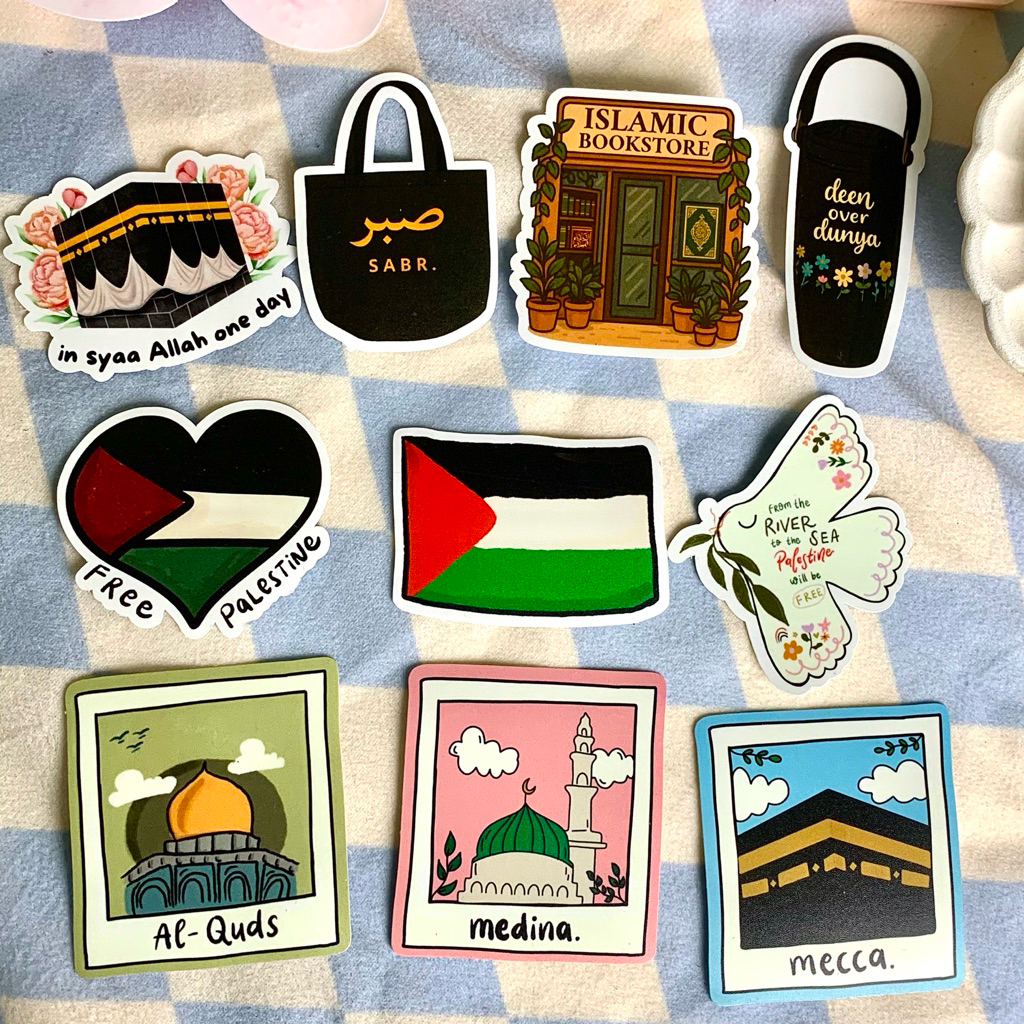 HP [PALESTINE Mecca Medina] Waterproof Diecut Sticker Waterproof ...