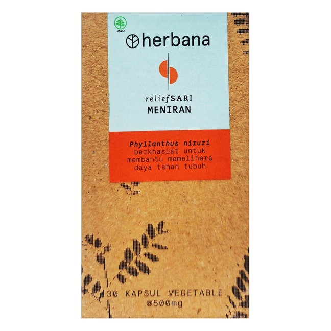 HERBANA MENIRAN 500MG ISI 30KAPSUL / DAYA TAHAN TUBUH / MULTIVITAMIN - Gambar 3