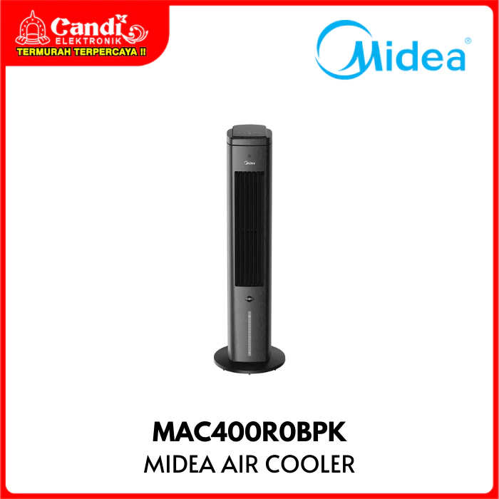 MIDEA Air Cooler Kapasitas Tangki 4 Liter Tower Fan MAC400R0BPK - Gambar 2