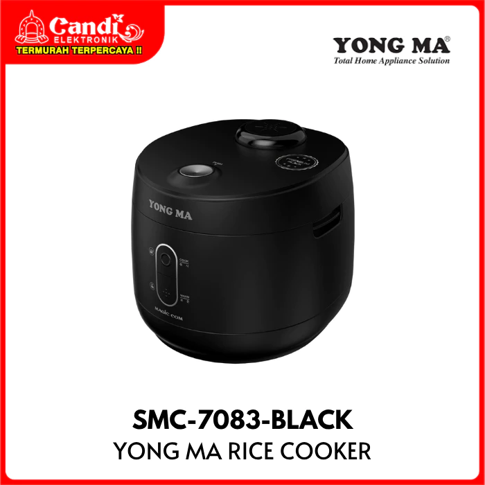 YONGMA Rice Cooker 3in1 Penanak Nasi 1,8 Liter Inner Pot Premium Black SMC-7083-BLACK - Gambar 2