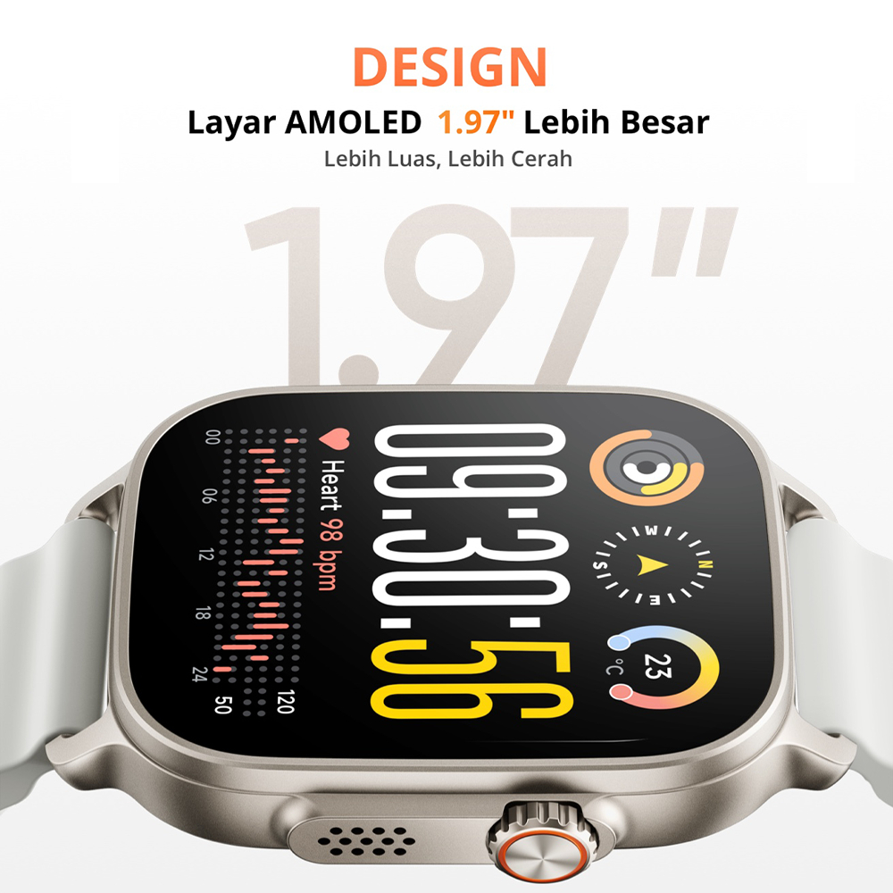 realme Watch 5 | Compass & Independent GPS | NFC | 460mAh 14-day Battery Life | Accurate Sports & Health | AMOLED 600nits | IP68 Water Resistant - Gambar 3