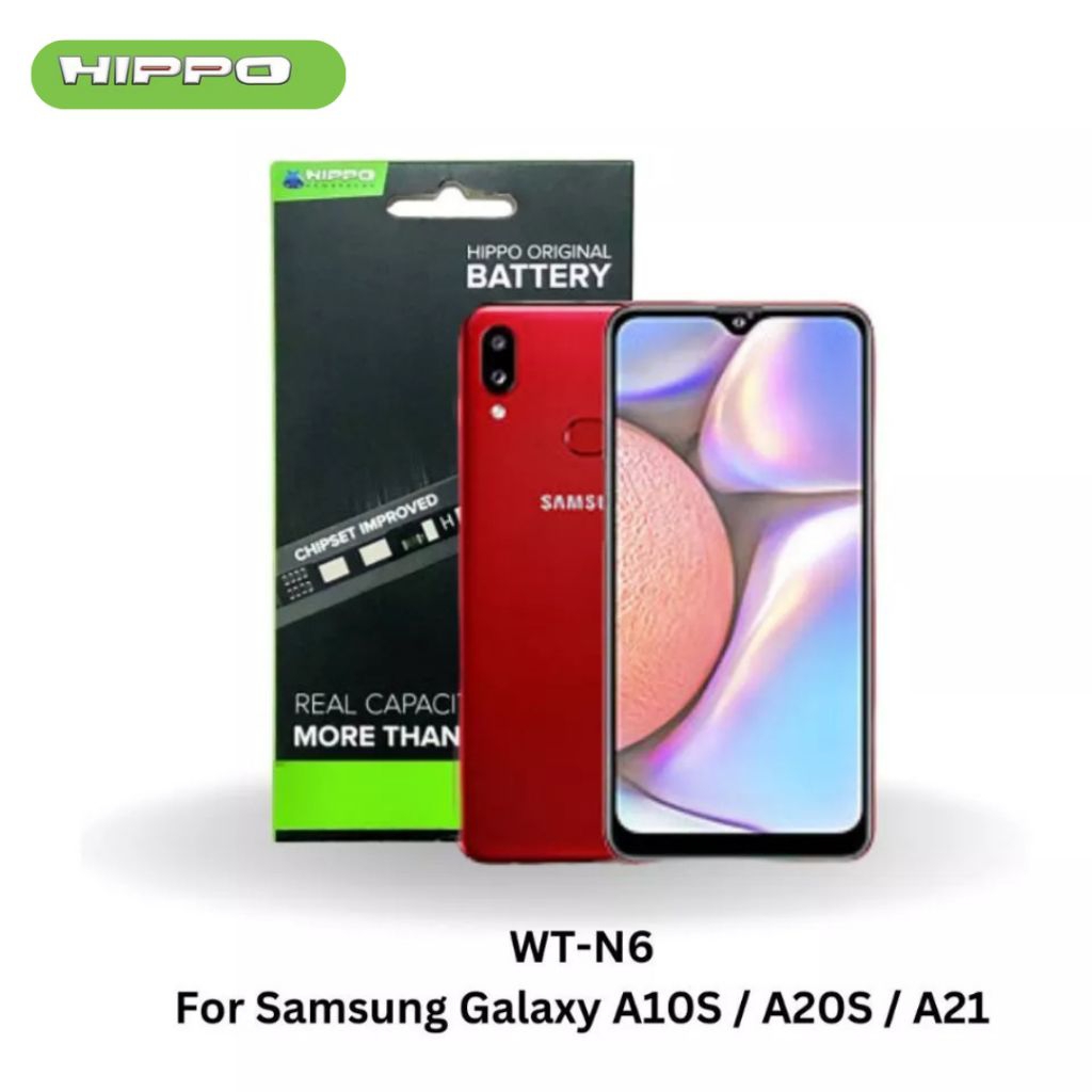 Hippo Baterai Samsung Galaxy A10S / A20S / A21 4000mAh Battery Batere Batrai Batre Original Cell Garansi resmi