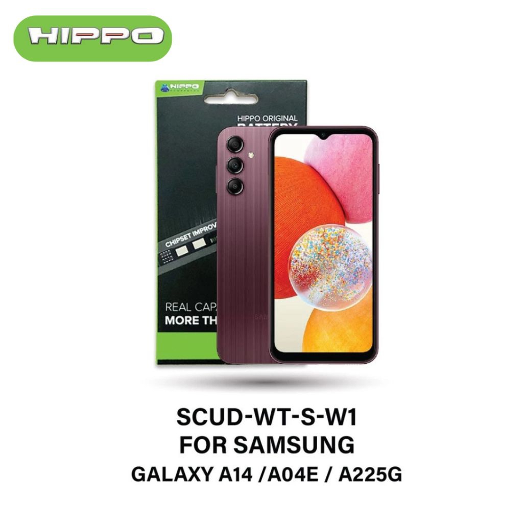 Hippo Baterai Samsung SCUD-WT-S-W1 Galaxy A14 / A04E / A22 5G 5000mAh Battery Batere Batrai Batre Original Cell Garansi resmi