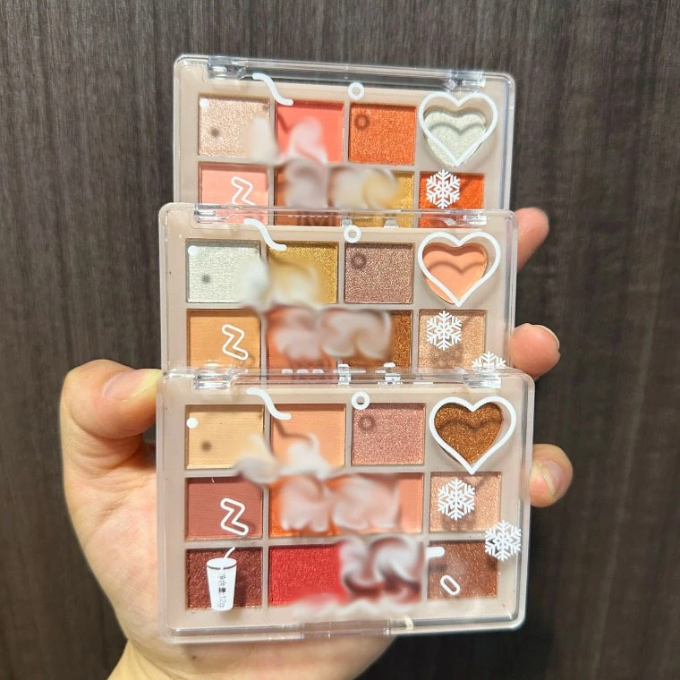 GROSIR 12 Pcs Eyeshadow Palette 12 Warna Matte Shimmer High Pigment Waterproof Tahan Lama 243 - Gambar 4
