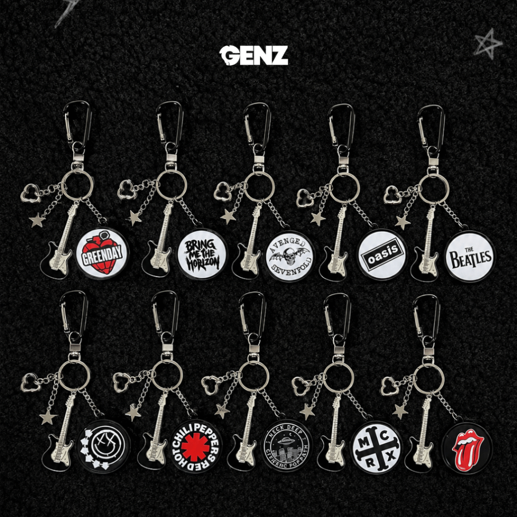 Genz Carabiner Keychain Gantungan Aesthetic Band Gantungan Kunci Kalcer Aksesoris Band