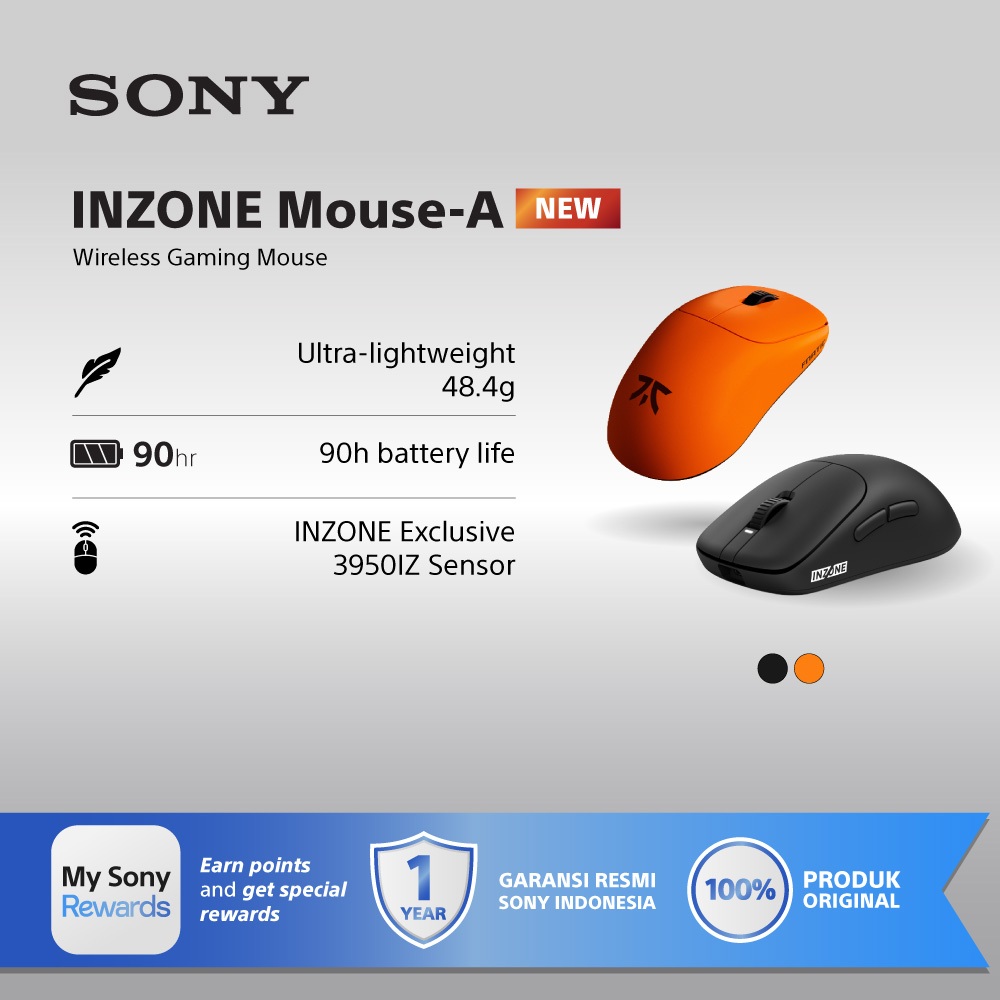Sony INZONE Mouse-A Wireless Gaming Mouse / MSE-G500