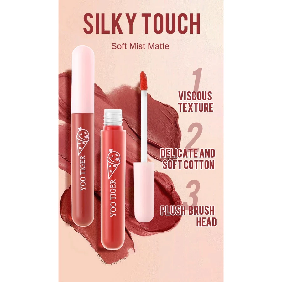 GROSIR 12 Pcs Nude Edition Liquid Lipstik Velvet Matte Lip Gloss Lipstik Cair Melembabkan 108 - Gambar 2