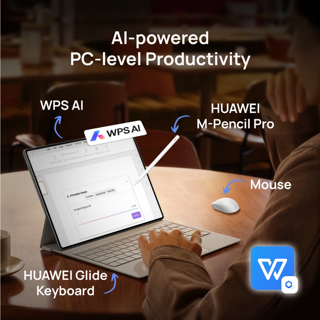 [BARU / Voucher s/d 2,2JT] HUAWEI MatePad Pro Max Tablet / up to 12GB + 512GB / AI-powered PC-Level WPS / Ultra-thin Flagship Design / 13.2" Flexible OLED PaperMatte Display - Gambar 4