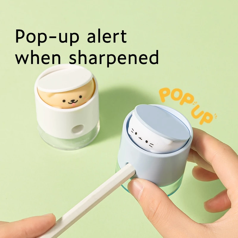 Nusign Bouncy Pet Pencil Sharpener / Rautan Animal Pop Up ENS073 - Gambar 3