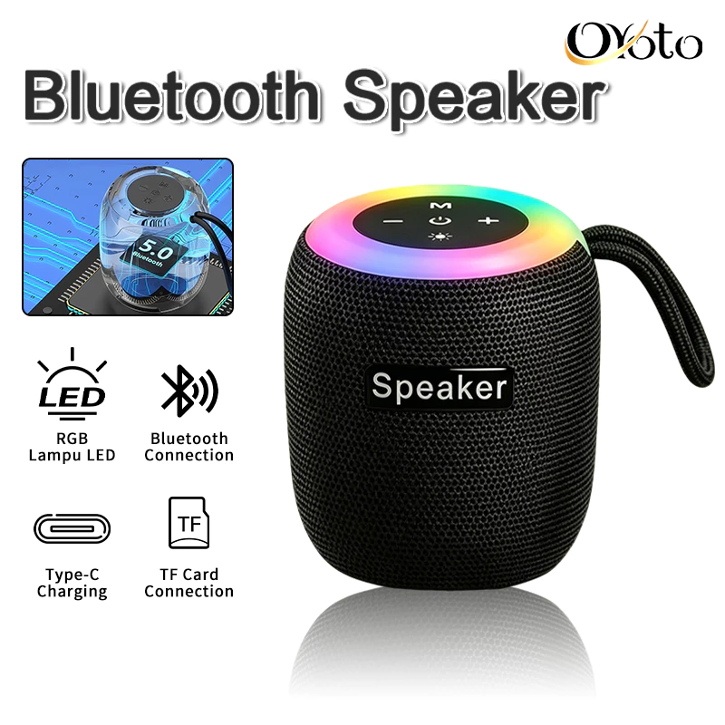 SH309 Speaker Super Sound Quality Bluetooth5.0 LED RGB Lighting with Lanyard Design Handphone TV