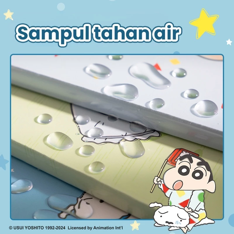 Deli x Cicimaksan ShinChan EVA Notebook / Buku Tulis Bersampul A5 72 Lembar LB203 - Gambar 3