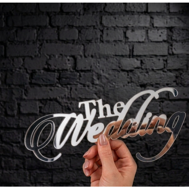 The Wedding Akrilik / Hiasan Mahar The Wedding / Chipboard / Hiasan Akrilik - Gambar 3