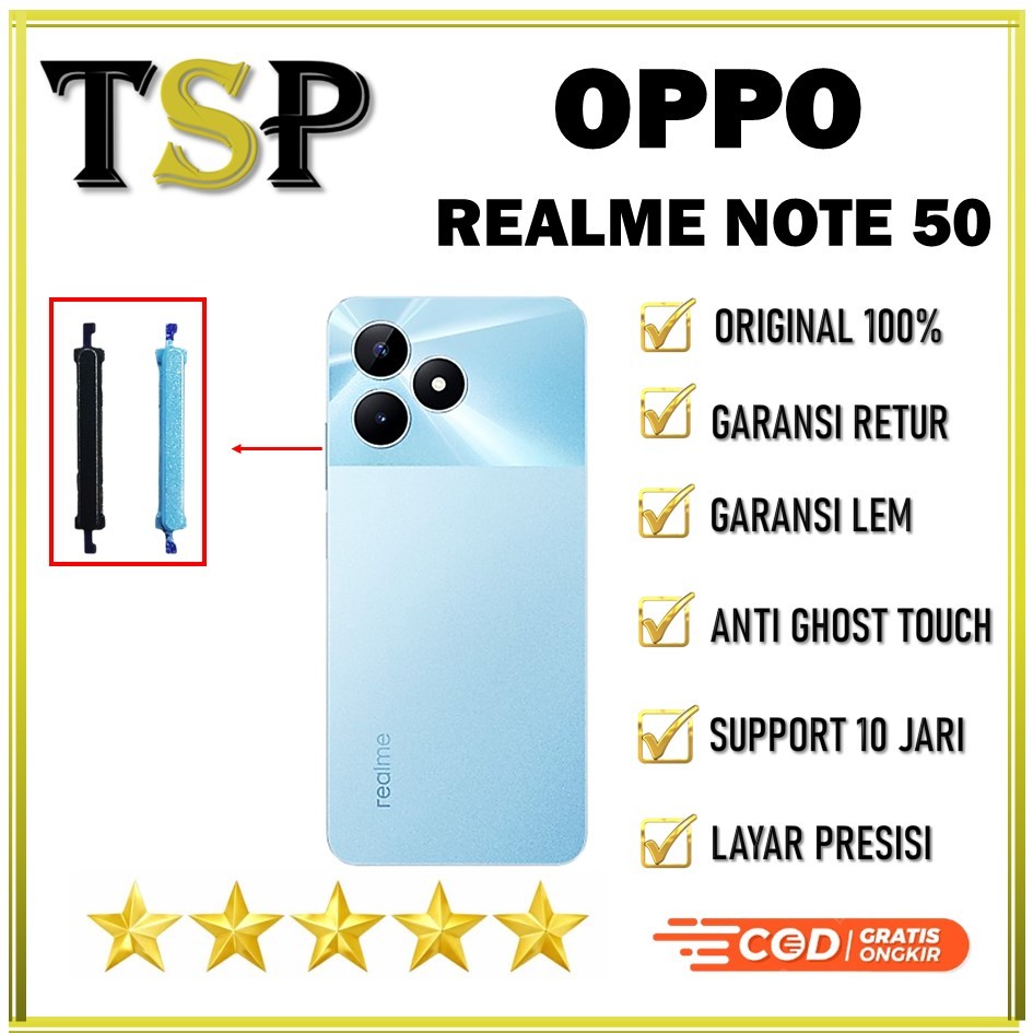 TOMBOL LUAR VOLUME REALME NOTE 50 ORIGINAL 100% COMPLETE