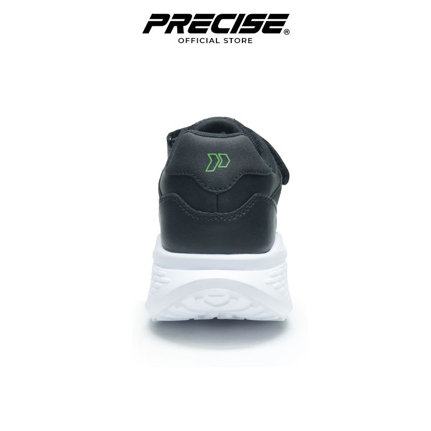 Precise Ivander VC W Sepatu Sneakers Sekolah Kets Hitam - Black/White - Gambar 3
