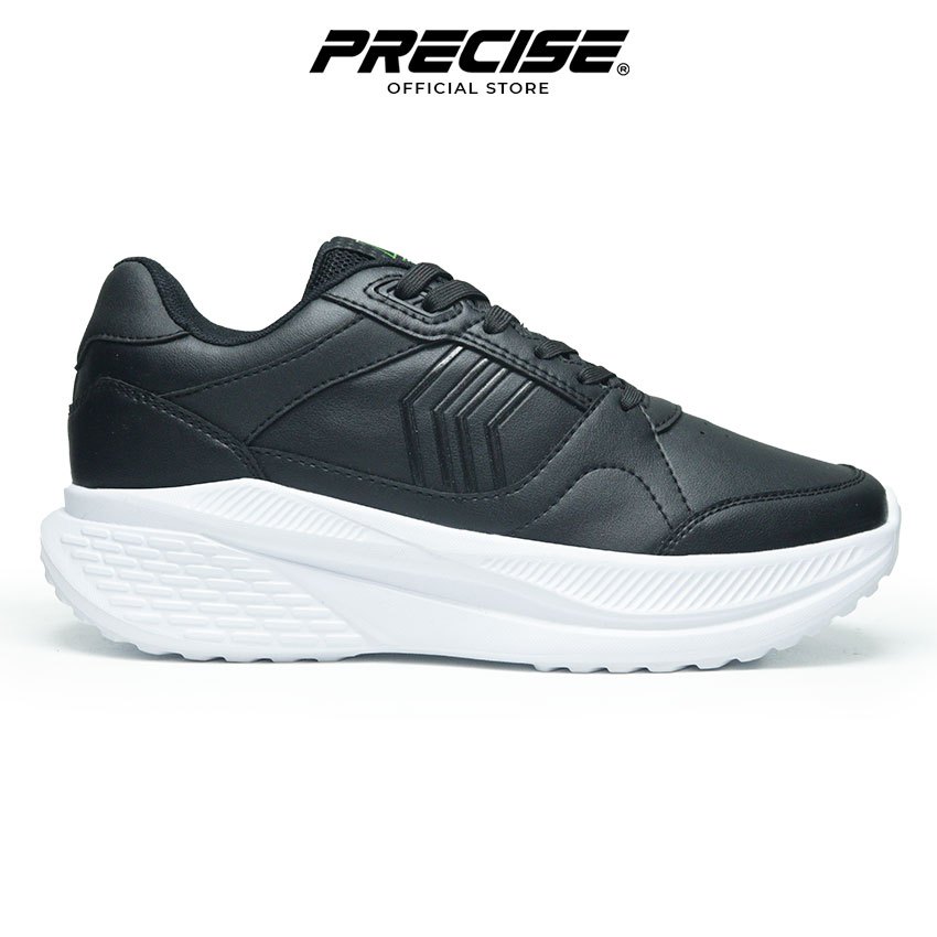 Precise Ivander LC W Sepatu Sneakers Sekolah Kets Hitam - Black/White