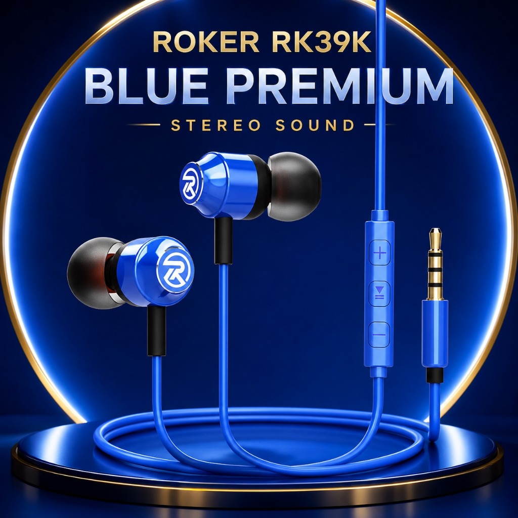 Handsfree / Earphone Roker Blue RK39K - Gambar 2