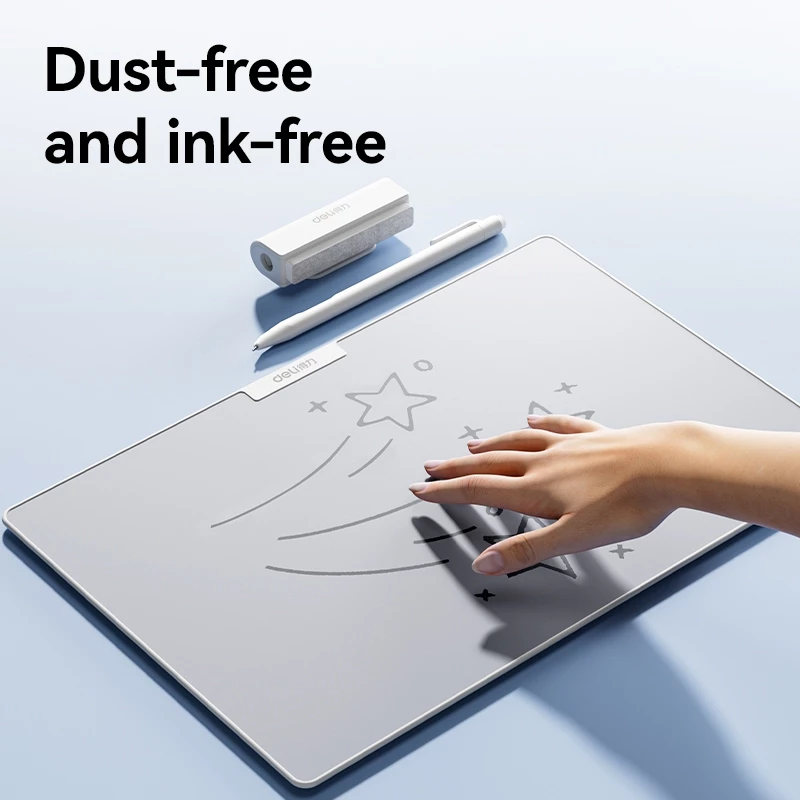 Deli Papan Tablet Tulis / Inkless Writing Whiteboard 16 Inch + Stylus MQ162 - Gambar 2