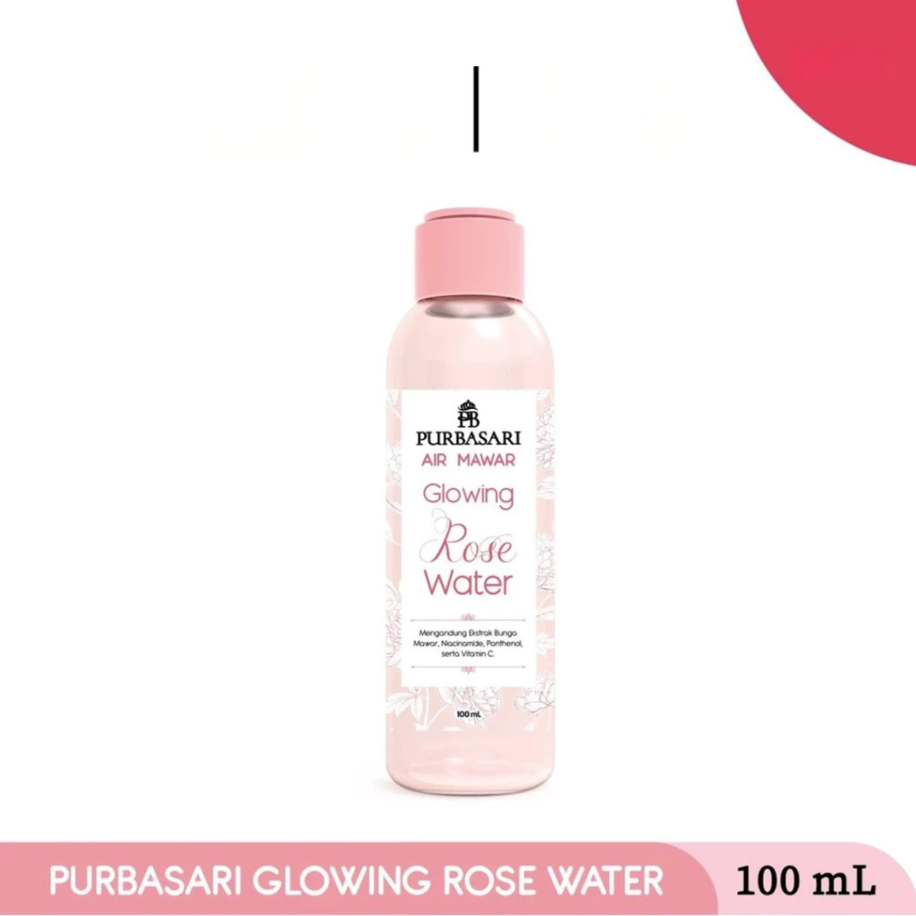Purbasari Glowing Rose Water 100ML / Distributor Cream Ori - Gambar 4