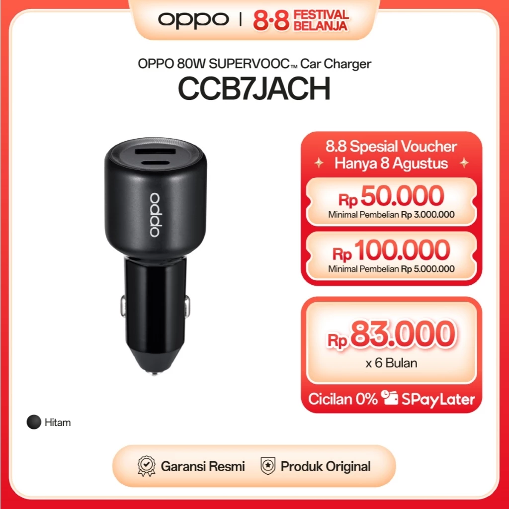OPPO 80W Car Charger CCB7JACH