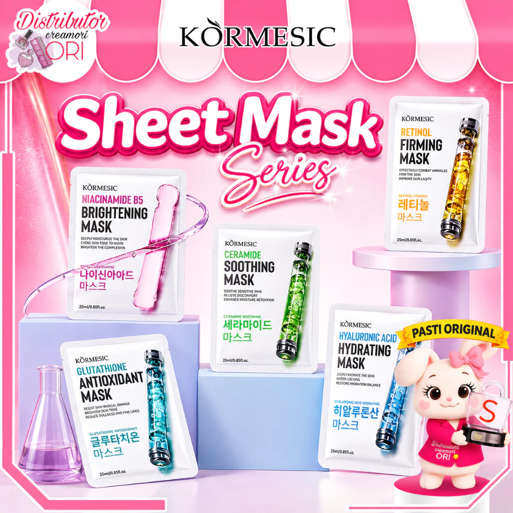 Kormesic Brightening & Repair Sheet Mask Series / Distributor Cream Ori